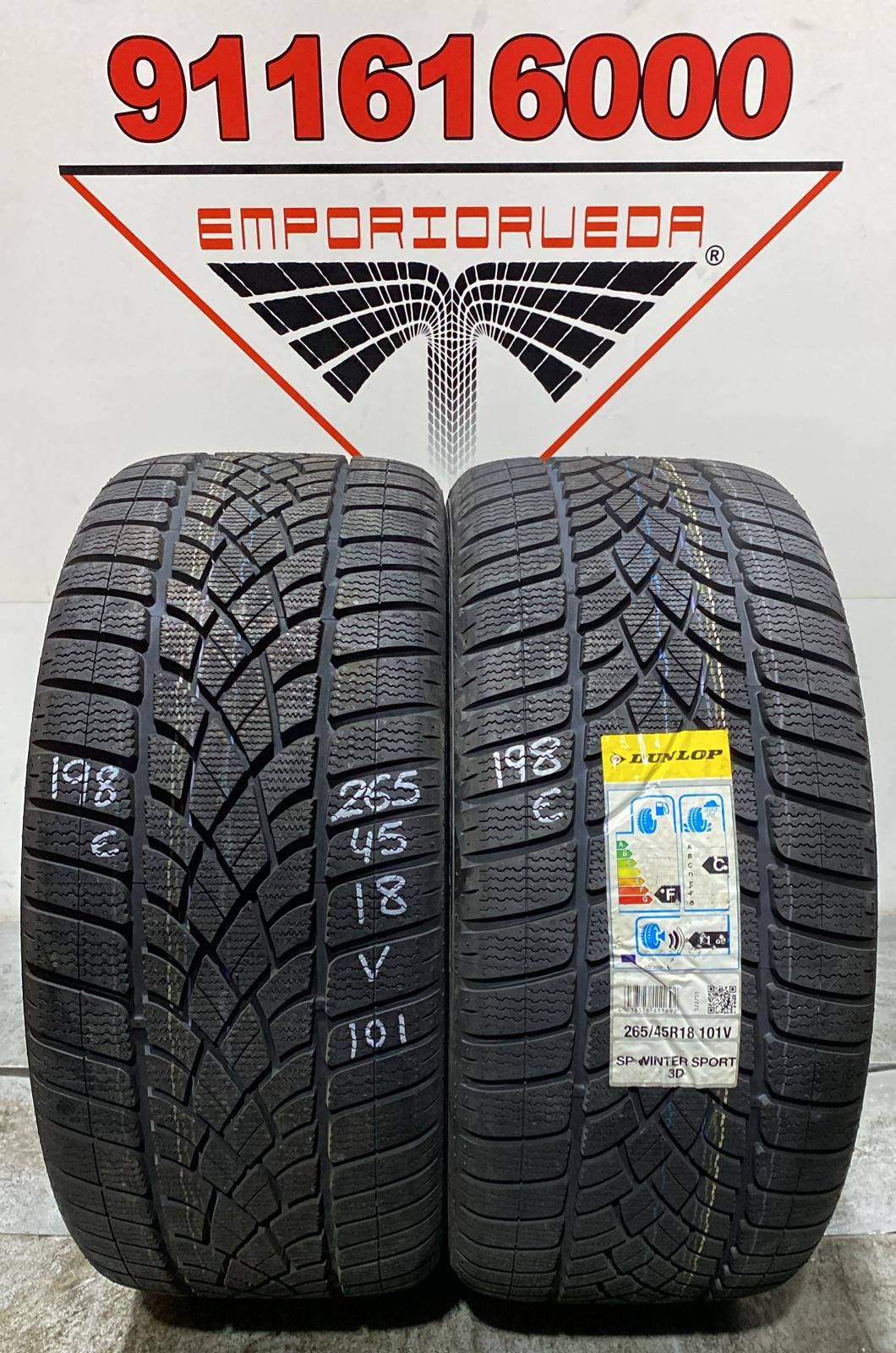 DUNLOP SP WINTER SPORT 3D USADO PREMIUM M+S 265/45 R18 101 V